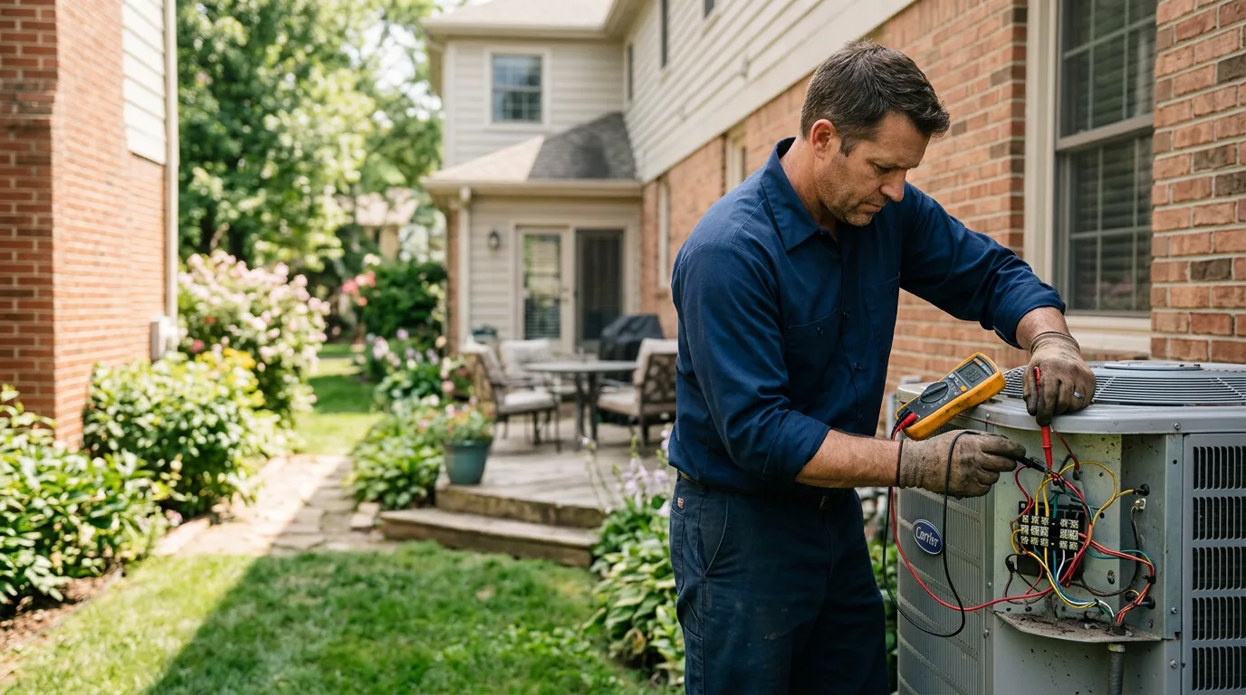 HVAC technician working near Glidden, IA